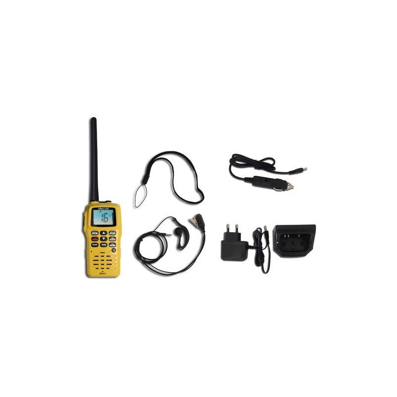 Pack comprenant VHF portable 6W RT411 + alimentation 12V + micro orei Navicom