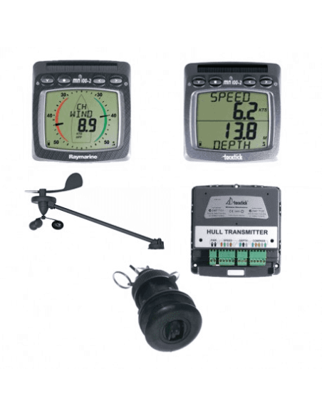 Pack sans fil speed/sond/vent Trid.-Raymarine-T108-868-Seaelec.fr