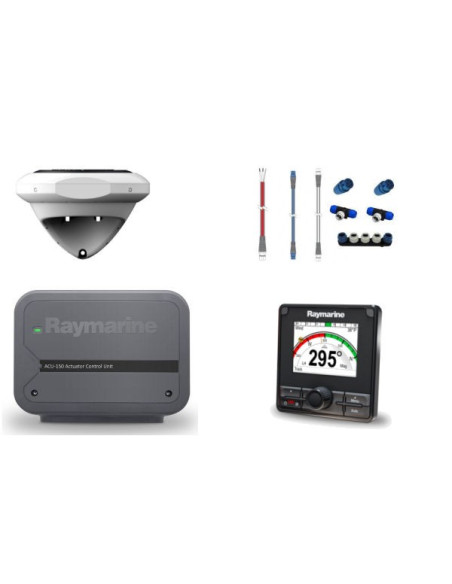 Evolution Autopilot avec boîtier de commande p70Rs, ACU-150 & EV1 sans unité de puissance compatible pompe Type 1 12VRaymarineT7