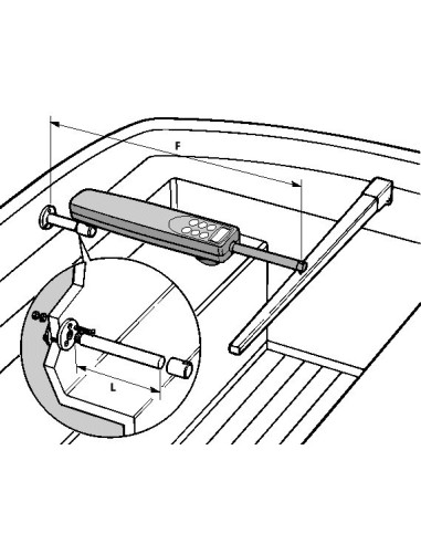 Cantilever 230mm-Raymarine-D031-Seaelec.fr