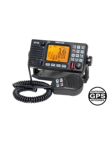 RT750 V2 - VHF fixe avec antenne GPS intégrée NAV-RT750-V2 Navicom SeaElec.fr