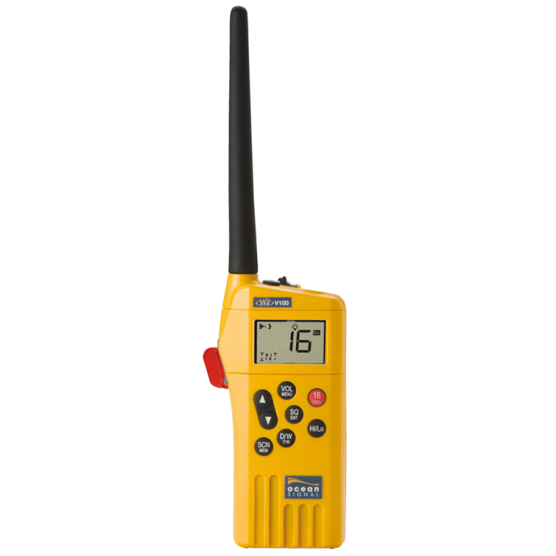 V100 VHF GMDSS Portable + Pile Lithium GMDSS LB4V Ocean Signal