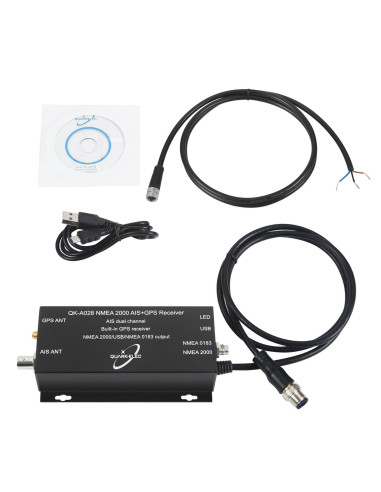 Récepteur AIS + convertisseur NMEA 2000 + GPS Quark-Elec