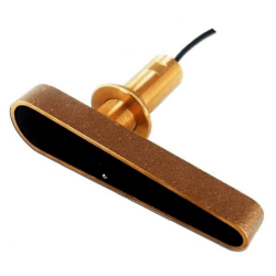 Sonde CPT-120 traversante Bronze avec sabot CHIRP, Sondeur et Température branchement direct CP100, écrans xx8 et AXIOM DV (câbl