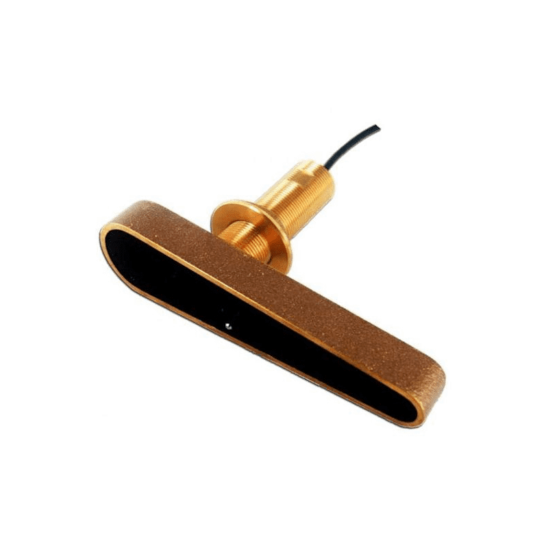 Sonde CPT-120 traversante Bronze avec sabot CHIRP, Sondeur et Température branchement direct CP100, écrans xx8 et AXIOM DV (câbl