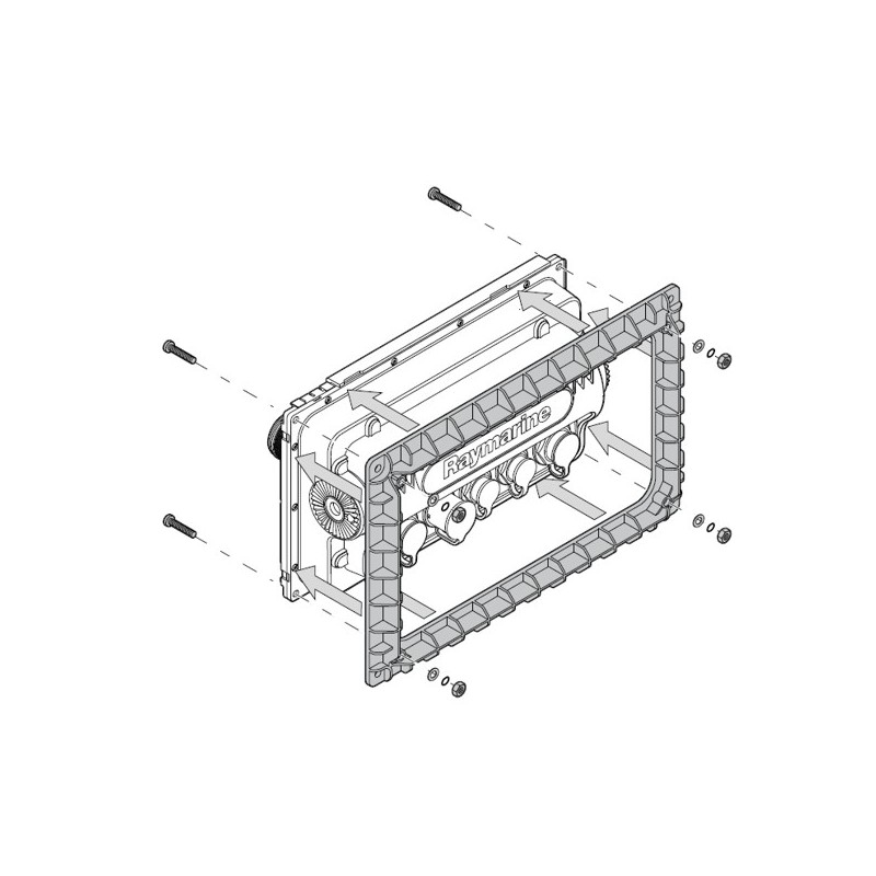 Etrier de montage arrière pour eS9 Raymarine