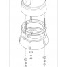 Support pour montage tête basse des M100/M200 Raymarine