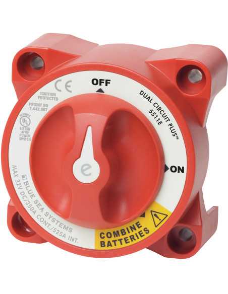 Coupleur et isolateur de batteries (350 Amp)  BS5511E Blue Sea Systems SeaElec.fr Pierre-Emmanuel Thuillier