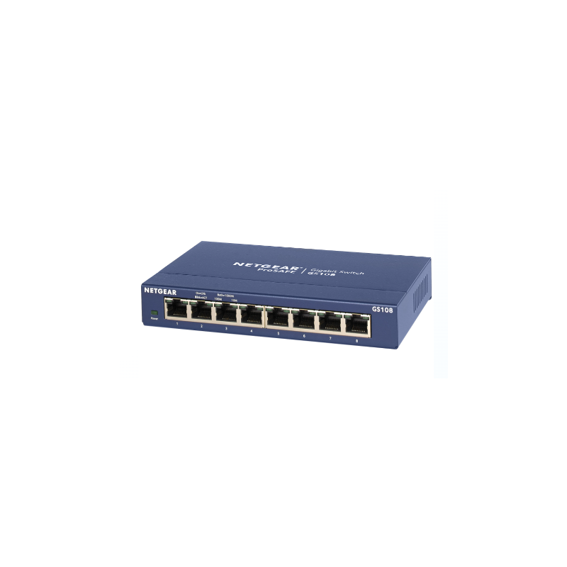 HUB8 SWITCH/8 PORTS 10/100MBPS GS108GE 12V