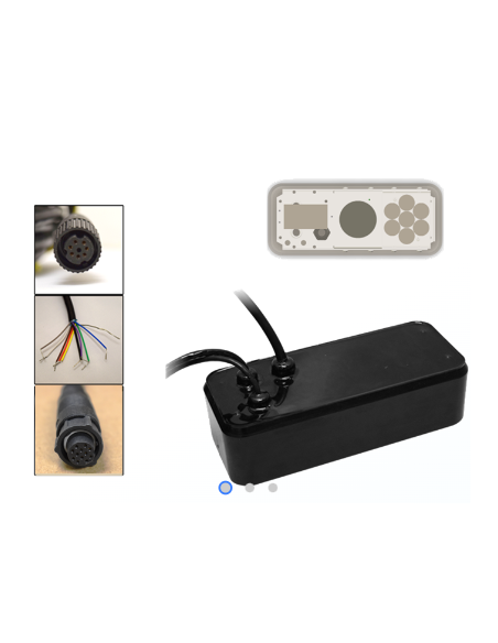 Sonde compacte traversante plastique combinée DFF3D /TZT12f_TZT16F_TZT19F-Airmar-AI-165T265LHPM48812P-SeaElec.fr 