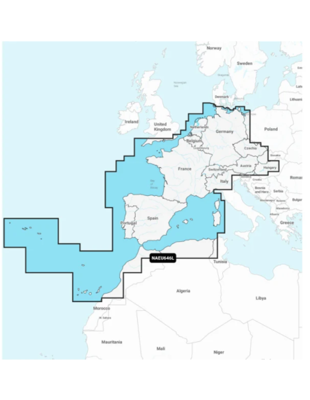 NAEU646L EUROPE CENTRALE & OUEST MICROSD - NAVIONIC PLUS-Navionics-NA-NAEU646L-SeaElec.fr 