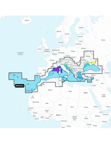 NPEU643L MEDITERANEE & MER NOIRE SEA -  MICROSD - PLATINUM-Navionics-NA-NPEU643L-SeaElec.fr 