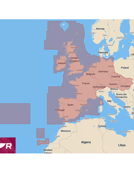 Cartographie Lighthouse Ouest Europe  RAY-R70794-WEU Raymarine SeaElec.fr Pierre-Emmanuel Thuillier