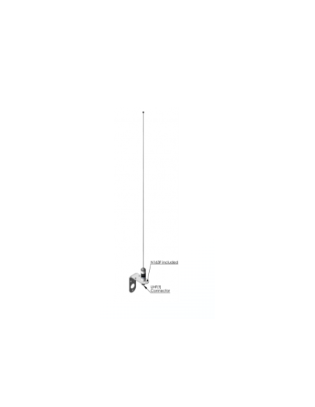 CELmar0-1 ANT.VHF INOX 3DB L1M 100W + EQUERRE N163F  FUR-AC-CELmar0-1 AC ANTENNA SeaElec.fr Pierre-Emmanuel Thuillier