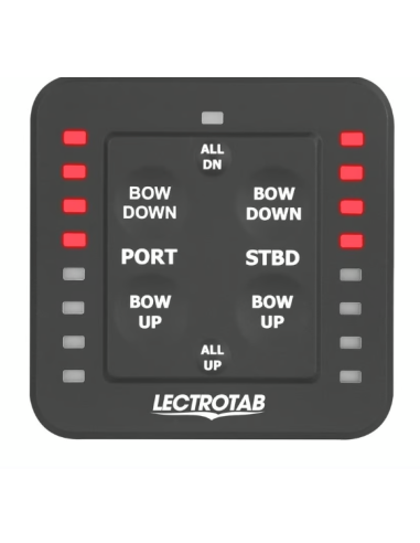 305x305m Flaps 24V pelles inox + commutateur LED-Lectrotab--Seaelec.fr