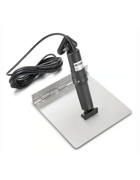  305x305m Flaps 12V pelles inox + commutateur LED LEC-XKASL12X12  SeaElec.fr