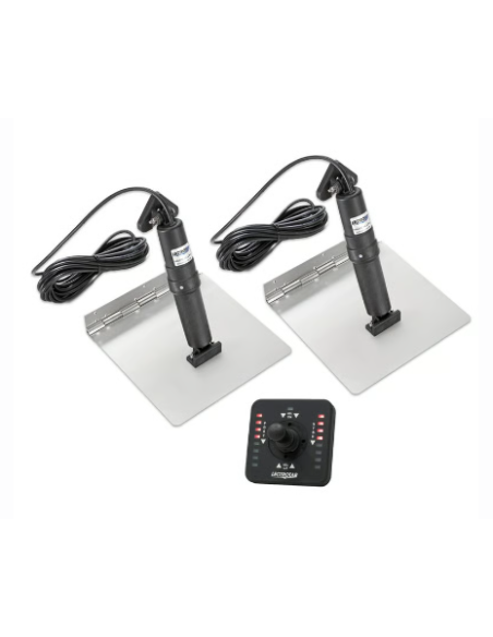 305x305m Flaps 12V pelles inox + Joystick LED
