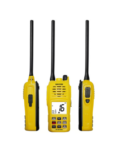 RT420MAX : VHF Portable - 6W - Etanche IPx8, Flottante avec Flashlight NAV-RT420-MAX Navicom SeaElec.fr