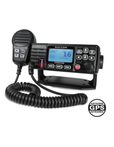 RT950AIS : VHF Fixe 25 W Compacte Antenne GPS et AIS intgrés - NMEA 2000 NAV-RT950AIS-N2K Navicom SeaElec.fr