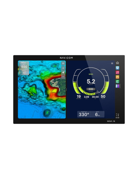 NOVA16: Écran multifonction 16" à encastrer Nova by NavicomNAV-NX4-NOVA16Seaelec.fr