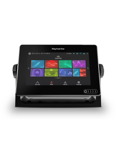 AXIOM 7 RV, Écran tactile multifonctions 7” Module sondeur 600W, Downvision et Realvision 3D intégré, Wiﬁ, sans sonde-Raymarine-