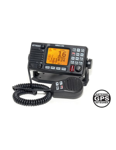 RT750AIS : VHF Fixe 25W avec antenne GPS et AIS intégré - NMEA 2000 NavicomNAV-RT750AIS-N2KSeaelec.fr