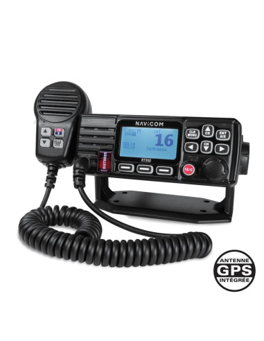 RT950 - VHF Fixe 25W Ultra compacte avec antenne GPS intégrée NavicomNAV-RT950Seaelec.fr