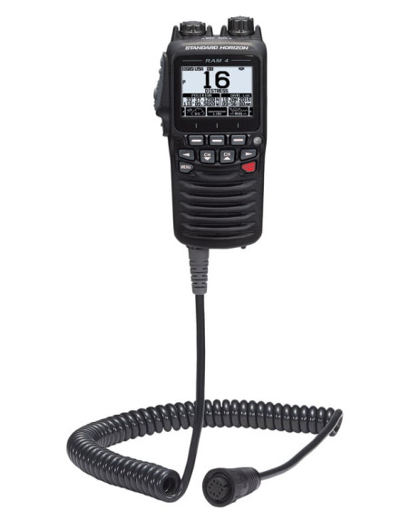RAM4: Combiné filaire noir pour VHF fixes série GX Standard HorizonNAV-STH-SSM-70HSeaelec.fr