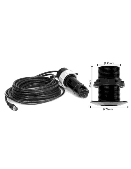 Capteur Loch - Complet 7m de câble, avec passe coque Ø42mm NASANAV-NAS-NCL1Seaelec.fr