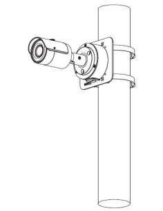 PFA152-E : Support de montage poteau pour HFW-41CM M.C MARINENAV-MCT-DAHU-A152Seaelec.fr