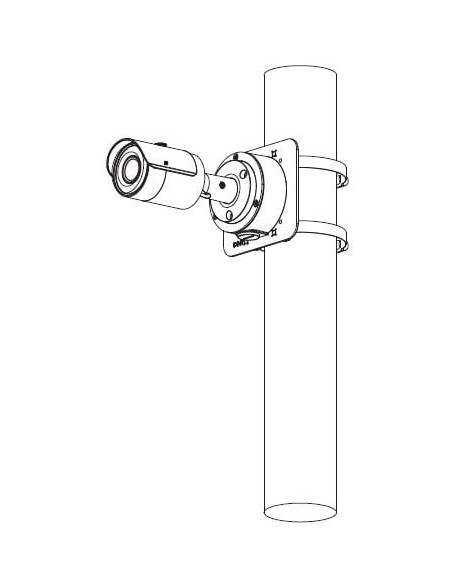 PFA152-E : Support de montage poteau pour HFW-41CM M.C MARINENAV-MCT-DAHU-A152Seaelec.fr