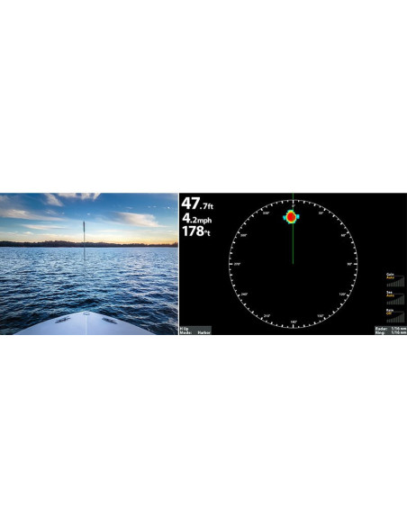 Radar pour Humminbird réseau 2 Kwatts HumminbirdNAV-AS-HB2124Seaelec.fr