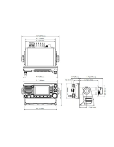 GX2410GPSE - VHF Fixe 25W - Récepteur AIS et GPS intégrés - NMEA2000 NAV-STH-GX2410GPSE Standard Horizon SeaElec.fr