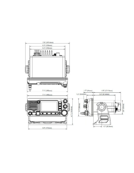 GX2410GPSE - VHF Fixe 25W - Récepteur AIS et GPS intégrés - NMEA2000 NAV-STH-GX2410GPSE Standard Horizon SeaElec.fr