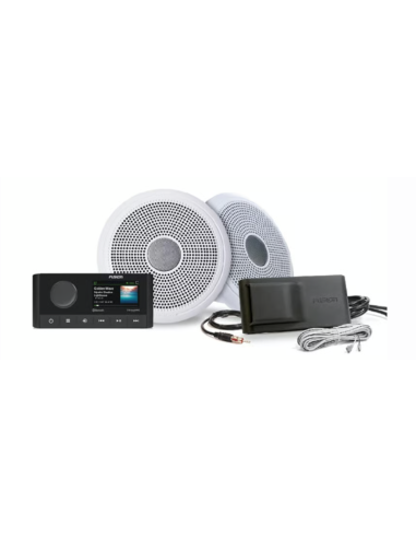 Pack RA210 + HP XS-F65CW + capot + antenne AM/FM + câbles HP 6m FusionFUS-MS-RA210KCW Seaelec.fr