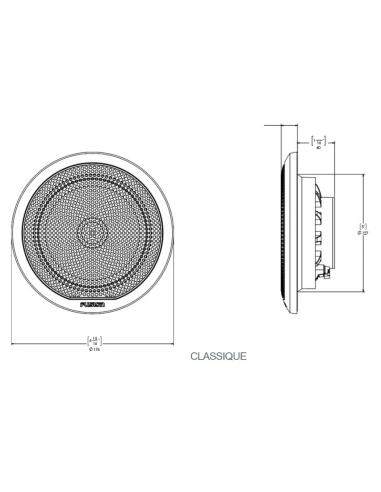 HP EL V2 Classic - 80 Watts, 2 voies 6,5'' - Noir FUS-EL-F653W Fusion SeaElec.fr