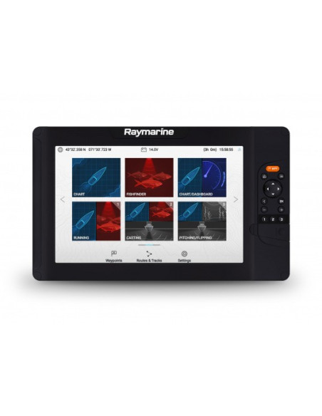 Element 12 HV - Écran GPS 12” Wi-Fi, sondeur CHIRP et HYPERVISION, sans cartographie ni sonde-Raymarine-E70536-